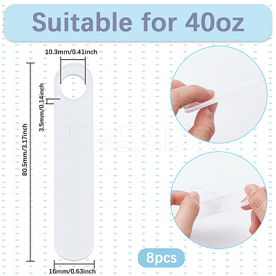 8Pcs Acrylic Heat Transfer Big Pendants FIND-SP0003-10B-1
