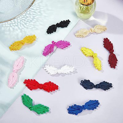 Handmade Chinese Frogs Knots Buttons Sets BUTT-NB0001-17-1
