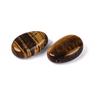 Natural Tiger Eye Pendants G-N349-08J-1