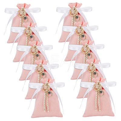Rectangle Polyester Packing Pouches Drawstring Bags ABAG-AB00010-1
