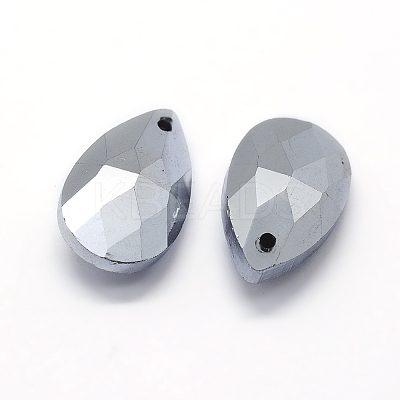 Faceted Glass Pendants GLAA-F069-L-B02-1