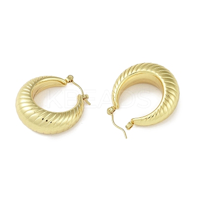 Ion Plating(IP) 304 Stainless Steel Hoop Earrings for Women STAS-I304-04G-1