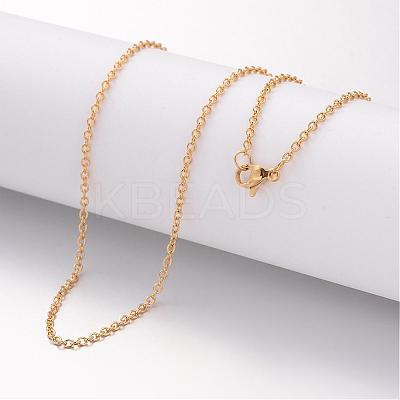 Ion Plating(IP) 304 Stainless Steel Necklace MAK-K004-13G-1