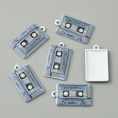 Baking Paint Alloy Pendants FIND-WH0152-228B-1