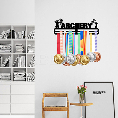Fashion Iron Medal Hanger Holder Display Wall Rack ODIS-WH0021-302-1