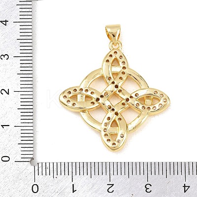 Brass Micro Pave Cubic Zirconia Pendants LS-KK-Z145-05G-01-1