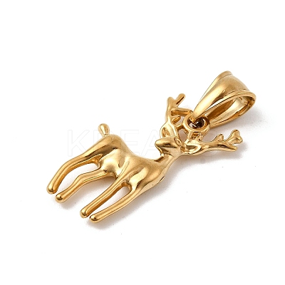 Animal Theme 304 Stainless Steel Pendants STAS-B167-27F-G-1