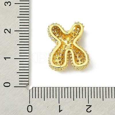 Rack Plating Brass Clear Cubic Zirconia Pendants KK-S378-01G-X-1