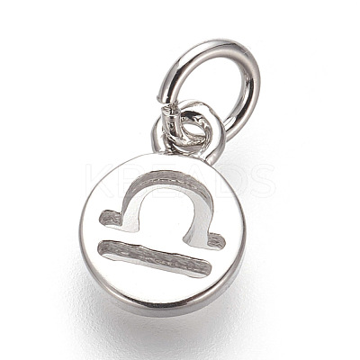 Brass Charms ZIRC-E152-39I-P-RS-1