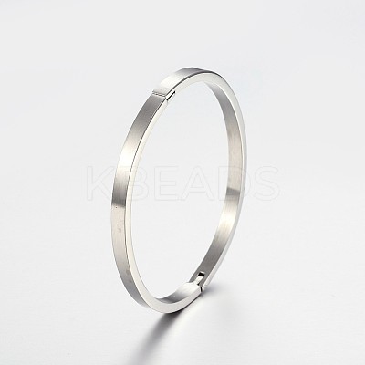 304 Stainless Steel Bangles BJEW-F303-04-1