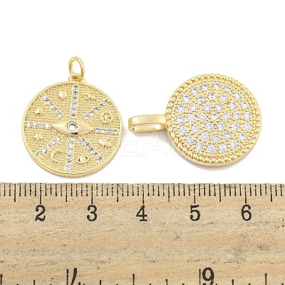 DIY Brass Micro Pave Clear Cubic Zirconia Pendant Necklaces Making Kits KK-S386-40G-1
