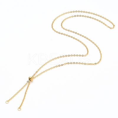 304 Stainless Steel Slider Necklace Making X-AJEW-JB00776-02-1