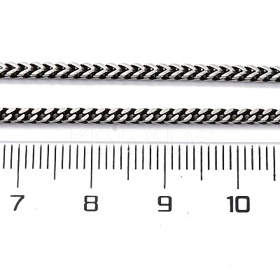 2MM 304 Stainless Steel Wheat Chain Necklaces NJEW-Q013-16A-1
