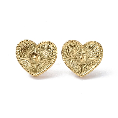 Ion Plating(IP) 304 Stainless Steel Stud Earring for Women EJEW-I285-19G-1