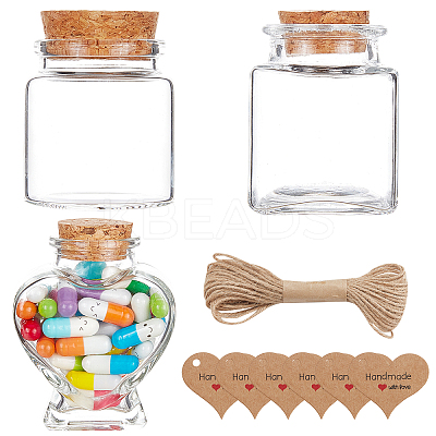 DIY Valentine's Day Wishing Bottle Making Kits DIY-BC0003-16-1
