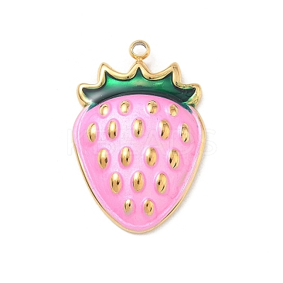 304 Stainless Steel Enamel Pendants STAS-F360-14G-02-1