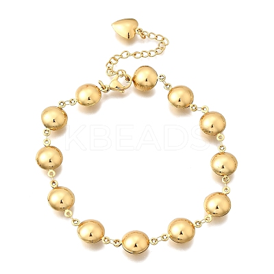 304 Stainless Steel Link Bracelets for Women BJEW-P354-02B-G-1