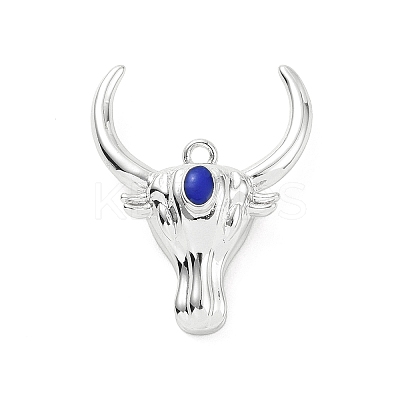 Eco-friendly Rack Plating Brass Enamel Pendants KK-F843-21P-1