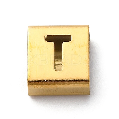 Ion Plating(IP) 304 Stainless Steel Square Slide Charms STAS-L132-02T-G-1