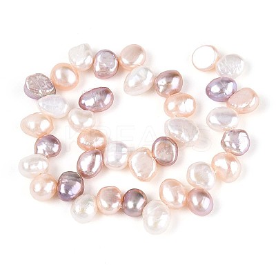 Natural Cultured Freshwater Pearl Beads Strands PEAR-T006-12-1