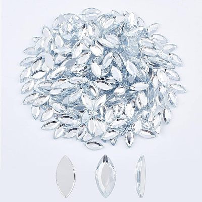 300Pcs Imitation Taiwan Acrylic Rhinestone Cabochons GACR-FG0001-12A-1