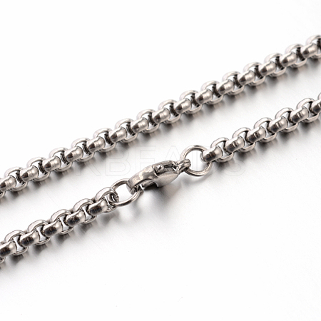 Tarnish Resistant 304 Stainless Steel Box Chain Necklaces LS-STAS-M174-003-1