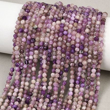 Natural Charoite Beads Strands G-B175-D15-3mm-1