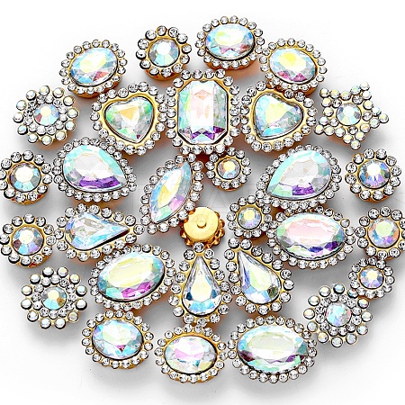 Teardrop/Heart/Star Sew on Rhinestones GACR-TAC0002-01I-1