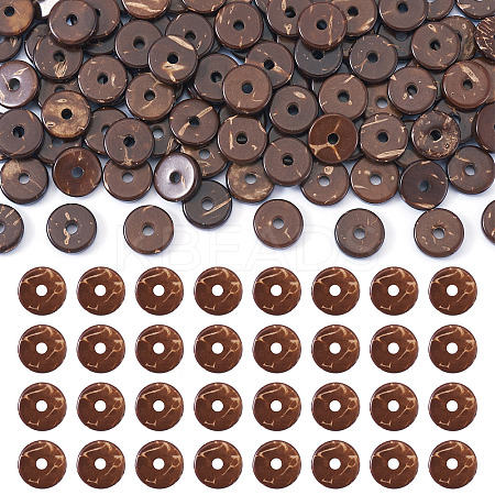 100Pcs Natural Coconut Bead Strands COCO-TA0001-01B-1