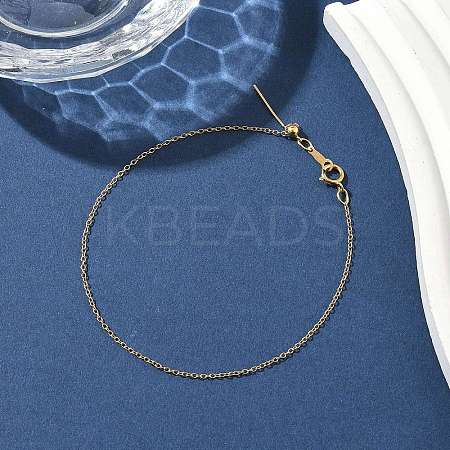 1/20 14K Gold Filled Cable Chains Bracelets for Women BJEW-Z102-01G-1