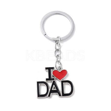 Father's Day Alloy Enamel Keychains LS-KEYC-P020-A02-1
