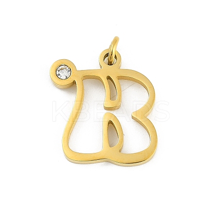 304 Stainless Steel Pendants STAS-R137-01G-B-1