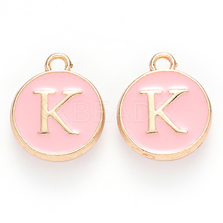 Golden Plated Alloy Enamel Charms LS-X-ENAM-S118-07K-1
