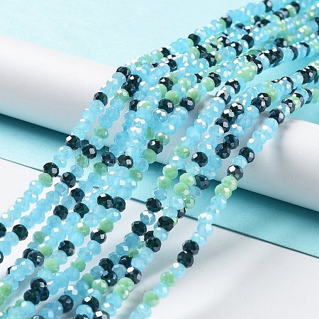 Glass Beads Strands EGLA-A034-M4mm-58-1