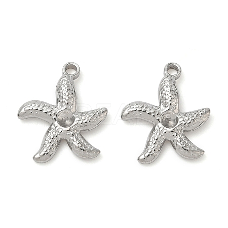 304 Stainless Steel Pendant Rhinestone Settings STAS-K267-12A-P-1