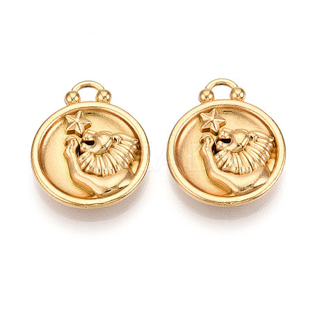 304 Stainless Steel Pendants STAS-N109-148G-05-1