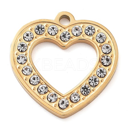 304 Stainless Steel Pendants STAS-M076-07G-1