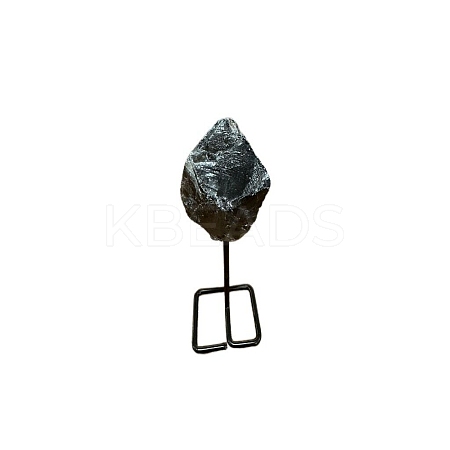 Natural Smoky Quartz Lamp with Metal Holder Ornament PW-WG598C7-07-1