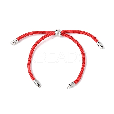 Nylon Round Cord Slider Bracelet Making AJEW-JB01461-01-1