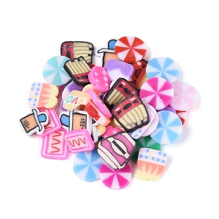Handmade Polymer Clay Cabochons CLAY-T022-10-1