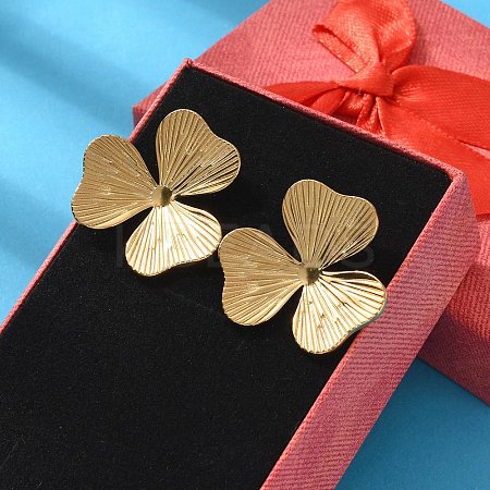 304 Stainless Steel Stud Earrings for Women EJEW-K306-02G-1