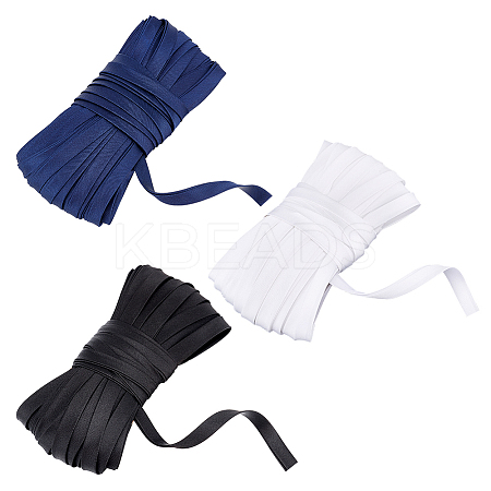 3 Bundle 3 Colors Fold Over Satin Ribbon SRIB-NB0001-17-1