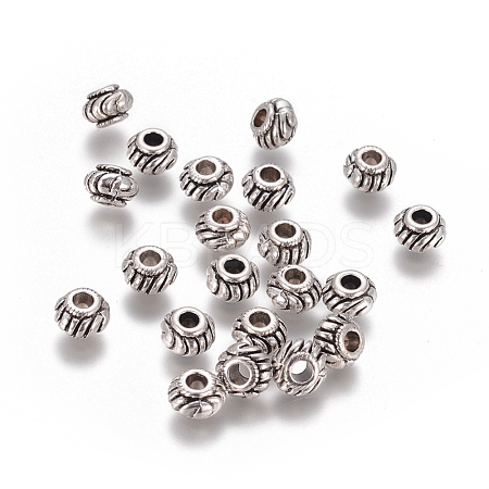 Tibetan Style Spacer Beads TIBEB-Q39-AS-LF-1