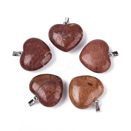 Natural Polychrome Jasper/Picasso Stone/Picasso Jasper Pendants G-N349-05C-P-1
