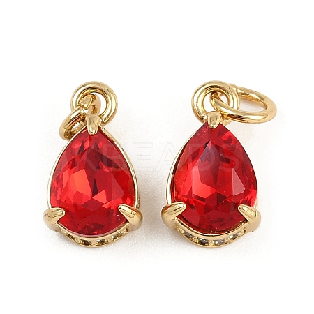Brass Pave Cubic Zirconia Pendants KK-L240-05G-01-1