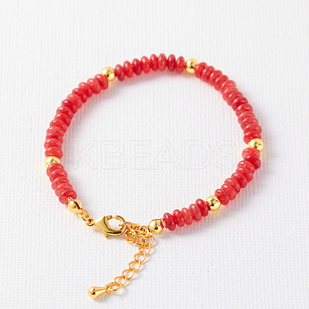 Simple Design Natural Carnelian Beaded Bracelets for Women JH7309-12-1