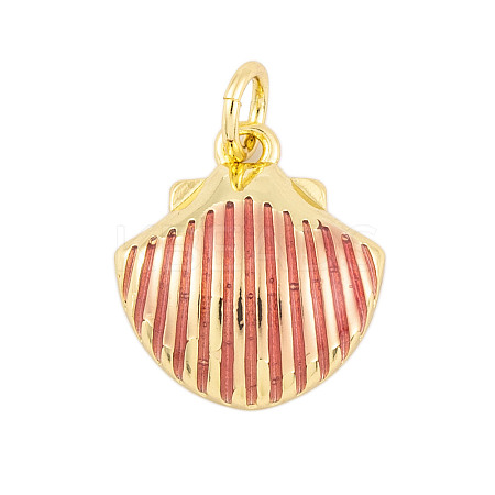 Rack Plating Brass Enamel Pendants KK-P269-09G-03-1