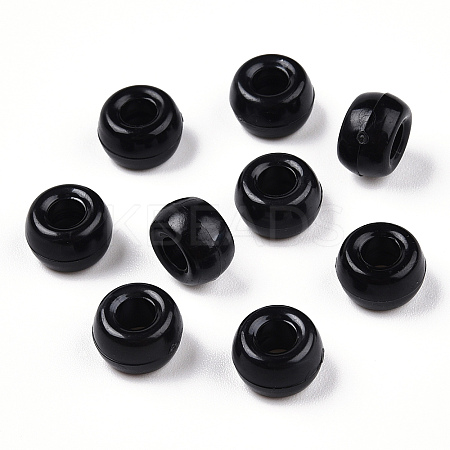 500Pcs Opaque Plastic Beads KY-SZ0001-44F-1