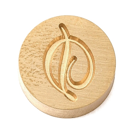Golden Tone Brass Letter Stamps KK-R005-01D-1