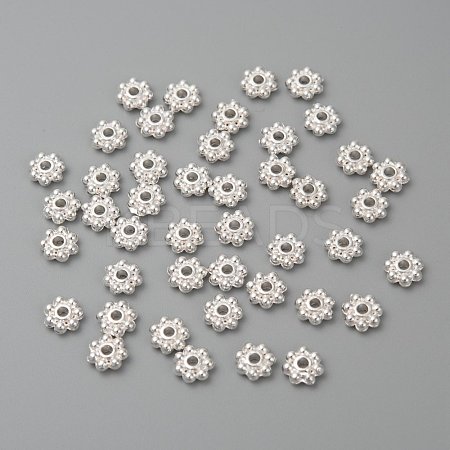 Alloy Beads Daisy Spacer Beads LF1249Y-01S-RS-1